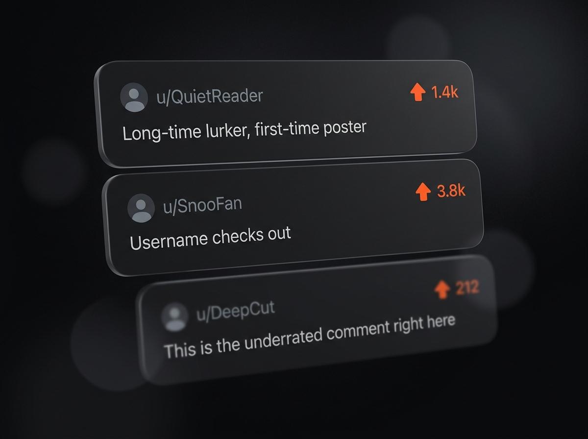 Dark-mode Reddit comment thread showing community replies and upvotes